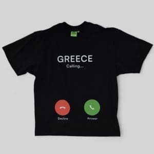 Tricou damă Vibe Negru - GREECE CALLING